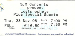 Lostprophets / Bring Me The Horizon / The New 1920 on Nov 23, 2006 [298-small]