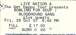 Bowling for Soup / Army Of Freshman / Bloodhound Gang / Zebrahead on Oct 26, 2007 [331-small]
