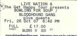 Bowling For Soup / Army Of Freshman / Bloodhound Gang / Zebrahead on Oct 26, 2007 [331-small]