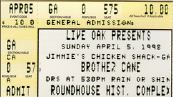Brother Cane / Jimmie's Chicken Shack / Gam on Apr 5, 1998 [410-small]