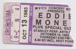 Bon Jovi was “Special Guest”, Eddie Money / Bon Jovi on Oct 13, 1983 [255-small]