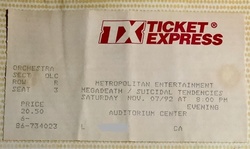 Megadeth / Suicidal Tendencies on Nov 7, 1992 [286-small]