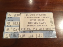 tags: David Bowie, Ticket - David Bowie on Aug 24, 1983 [301-small]