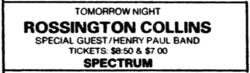 Rossington Collins Band / Henry Paul Band / Balance on Nov 7, 1981 [264-small]