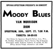 The Moody Blues / Van Morrison / Dion on Sep 27, 1970 [764-small]