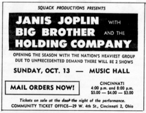 Janis Joplin / Big Brother and the Holding Company on Oct 13, 1968 [193-small]