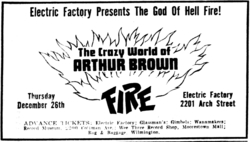 The Crazy World of Arthur Brown on Dec 26, 1968 [315-small]