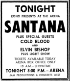 Santana / COLD BLOOD / Elvin Bishop on Sep 26, 1970 [370-small]