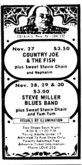 Country Joe & The Fish / Sweet Stavin Chain / Nephalim on Nov 27, 1968 [401-small]