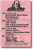 The Amboy Dukes / Ted Nugent / James Cotton Blues Band / Elizabeth on Sep 27, 1968 [641-small]