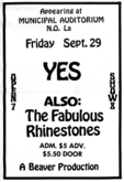 Yes / The Fabulous Rhinestones on Sep 29, 1972 [732-small]