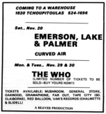 Emerson, Lake & Palmer / Curved Air on Nov 20, 1971 [737-small]