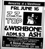 ZZ Top / Wishbone Ash on Jun 16, 1972 [828-small]