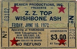 ZZ Top / Wishbone Ash on Jun 16, 1972 [829-small]