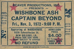 Wishbone Ash / Captain Beyond on Nov 3, 1972 [880-small]