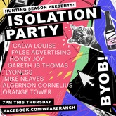 tags: Gig Poster - ONLINE - Hunting Season presents: Isolation Party on Mar 26, 2020 [881-small]
