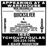 Quicksilver Messenger Service / Malo on Jan 28, 1972 [886-small]