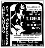 T-Rex / The Doobie Brothers on Sep 22, 1972 [888-small]