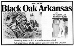 Black Oak Arkansas  / The Amboy Dukes / Ted Nugent on May 4, 1972 [907-small]
