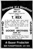 T-Rex / The Doobie Brothers on Sep 22, 1972 [912-small]