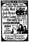 Wishbone Ash / Captain Beyond on Nov 3, 1972 [916-small]