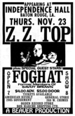 ZZ Top / Foghat on Nov 23, 1972 [917-small]