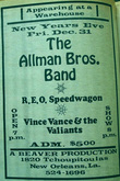 Allman Brothers Band / REO Speedwagon / Vance And The Valiants on Dec 31, 1971 [927-small]