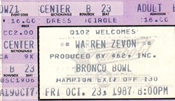 Warren Zevon on Oct 23, 1987 [571-small]
