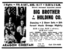 Big Brother And The Holding Company / janis joplin / The Hello People / Nazz / Love Castle on Aug 16, 1968 [265-small]