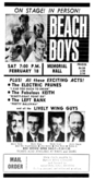 The Beach Boys / the electric prunes / keith / the left banke on Feb 18, 1967 [278-small]