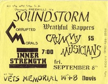Corrupted Morals / Crummy Musicians / Green Day / Soundstorm / Wrathful Rappers / Inner Strength on Sep 8, 1989 [318-small]