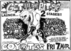 Bodyjar / The Porkers / Blitz Babies / Downtime / Nancy Vandal / Beaver Loop on Mar 7, 1996 [592-small]