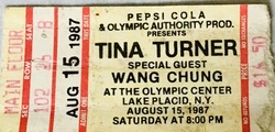 TINA TURNER / Wang Chung on Aug 15, 1987 [829-small]