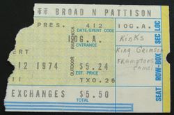 The Kinks / King Crimson / Peter Frampton on Apr 12, 1974 [879-small]