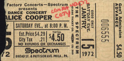 Alice Cooper / The Chambers Brothers / Commander Cody on Jan 15, 1972 [257-small]