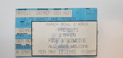 Ride / Slowdive on May 11, 1992 [260-small]
