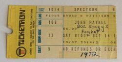 John Mayall / Boz Scaggs / Foghat on Oct 14, 1972 [277-small]