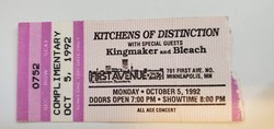 Kitchen of Distinction / Kingmaker / Bleach on Oct 5, 1992 [279-small]