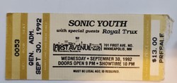 Sonic Youth / Royal Trux on Sep 30, 1992 [286-small]