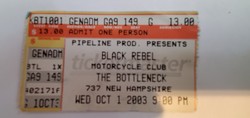 Black Rebel Motorcycle Club / Stratford 4 on Oct 1, 2003 [316-small]