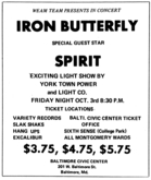 iron butterfly / Spirit on Oct 3, 1969 [379-small]