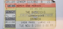 Buzzcocks / Lunachicks / Down By Law on Nov 9, 1999 [432-small]