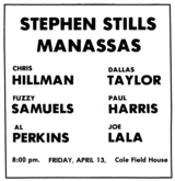 Stephen Stills / Manassas on Apr 13, 1973 [708-small]