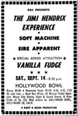 Jimi Hendrix / Vanilla Fudge / Soft Machine / Eire Apparent on Sep 14, 1968 [809-small]