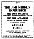 Jimi Hendrix / Soft Machine / Eire Apparent / Vanilla Fudge on Sep 15, 1968 [811-small]