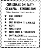 Jimi Hendrix / The Who / The Animals / The Move / Pink Floyd / Soft Machine / Keith West & Tomorrow on Dec 22, 1967 [837-small]