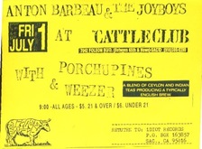 Anton Barbeau / Porchupines / Weezer on Jul 1, 1994 [867-small]