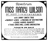 nancy wilson / ramsey lewis / Friends Of Distinction / Eddie Harris Quintet / Thad Jones / Mel Lewis Orchestra on Aug 2, 1969 [986-small]