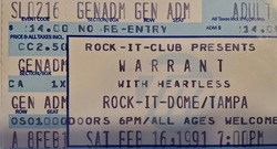 Warrant / Heartless on Feb 16, 1991 [091-small]