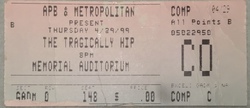 The Tragically Hip on Apr 29, 1999 [154-small]